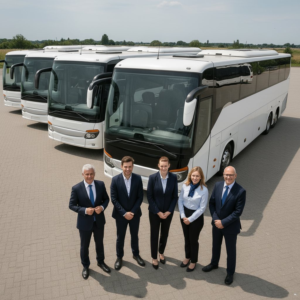 Azerbaijan Bus Rental modern coach and minibus fleet serving Azerbaijan